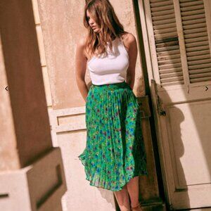Sezane Dino Skirt Vert. - Size 38